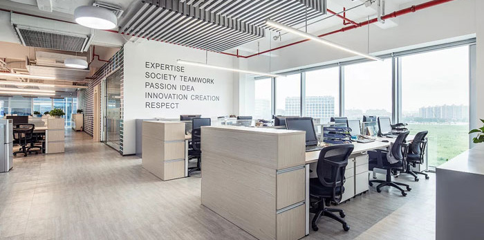 服裝貿易公司辦公室裝修設計效果圖