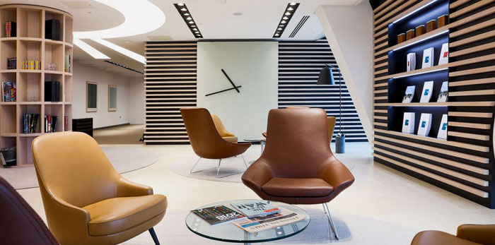 金融信息公司辦公室裝修設計效果圖