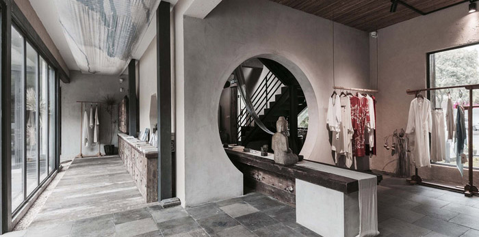 中式古典辦公室裝修設計效果圖