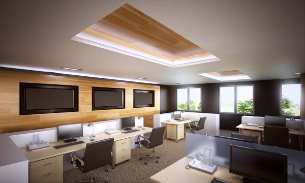 辦公室視覺設計效果圖