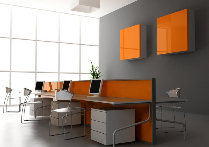 現代簡約風格辦公室——美觀