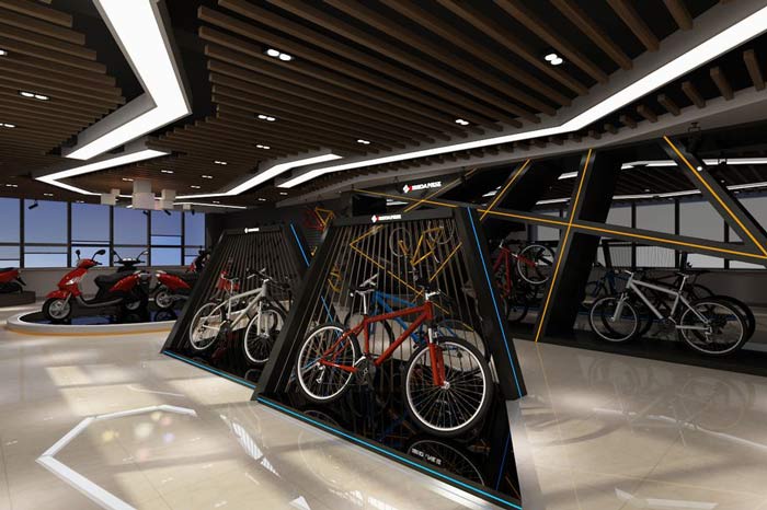 興世達(dá)自行車、電動(dòng)車裝修設(shè)計(jì)案例