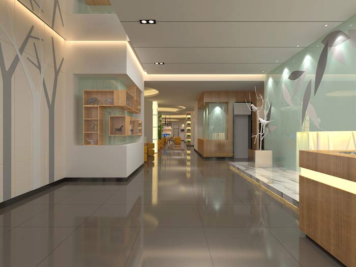 杭州布卡網(wǎng)咖會(huì)所前臺(tái)走廊裝修設(shè)計(jì)案例效果圖