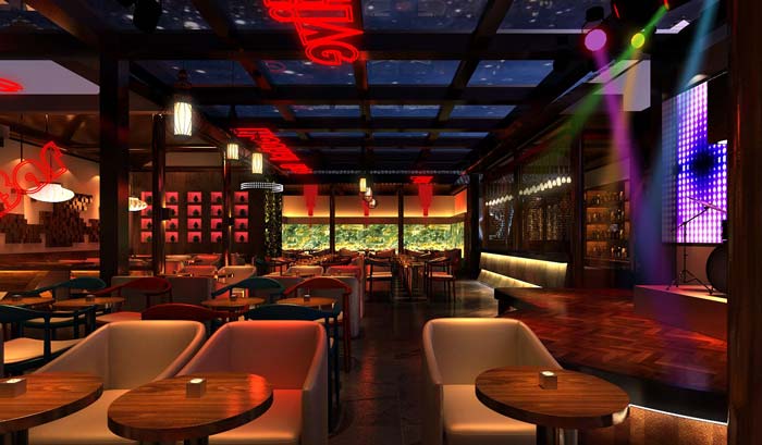情侶、商務(wù)、聚餐、休閑酒吧大廳裝修設(shè)計(jì)案例效果圖