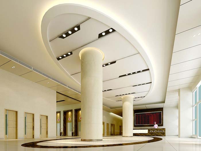 3000平米人民醫院大堂裝修設計案例效果圖