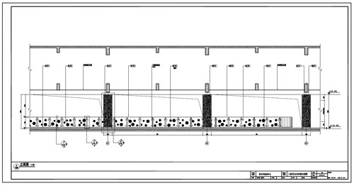 青少年活動中心深化設計施工圖三層C區公共區域5立面圖