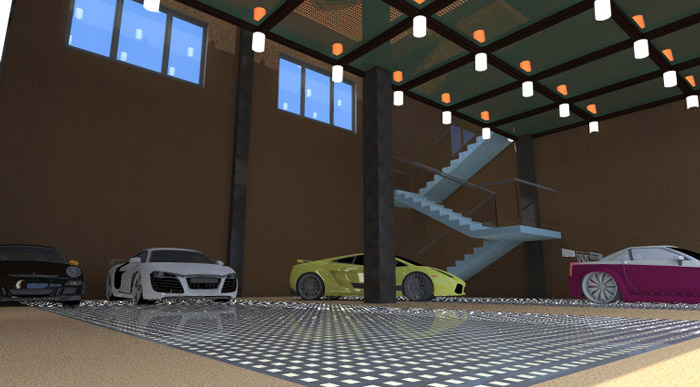 汽車快修美容店裝修設計案例