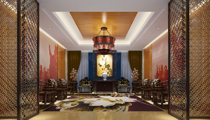 中式風(fēng)格私人會(huì)所裝修設(shè)計(jì)案例