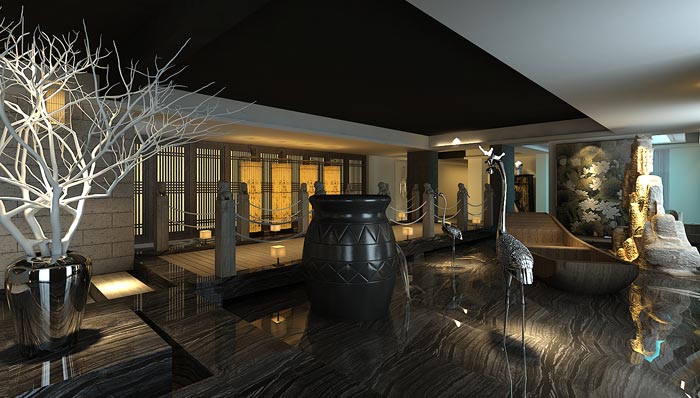 現(xiàn)代中式風(fēng)格中餐廳裝修設(shè)計案例