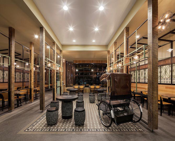 歷史、文化傳統(tǒng)氛圍下1200平方餐廳設(shè)計(jì)方案效果圖