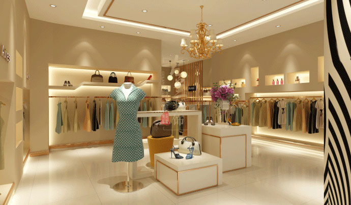 服裝店鋪裝修燈光設(shè)計(jì)效果圖