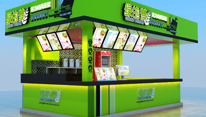 奶茶店鋪裝修效果圖