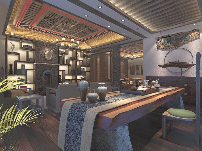 個(gè)人商務(wù)酒店前臺(tái)裝修設(shè)計(jì)案例效果圖