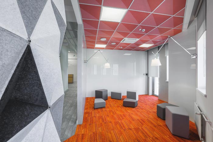 包裝公司辦公室前臺接待裝修設計案例效果圖