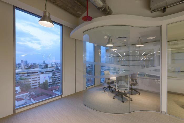 香料公司辦公室交流區域裝修設計案例效果圖