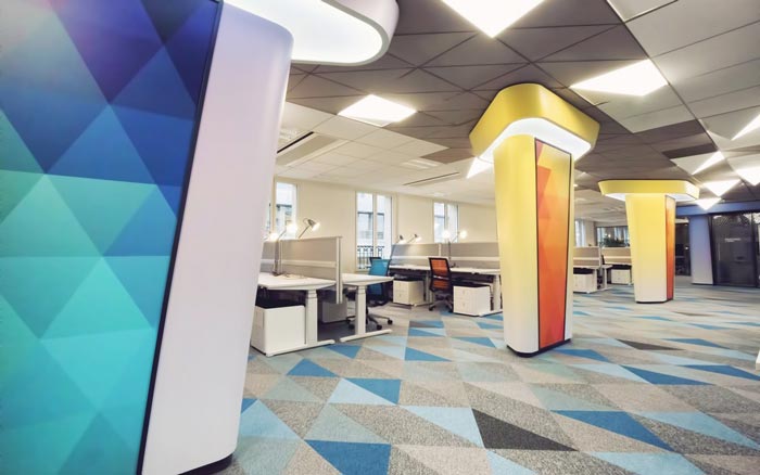 互聯(lián)網(wǎng)公司辦公室辦公區(qū)域裝修設(shè)計案例效果圖