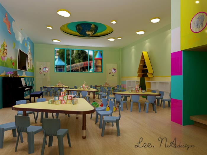 幼兒教育機構(gòu)教室裝修設(shè)計案例