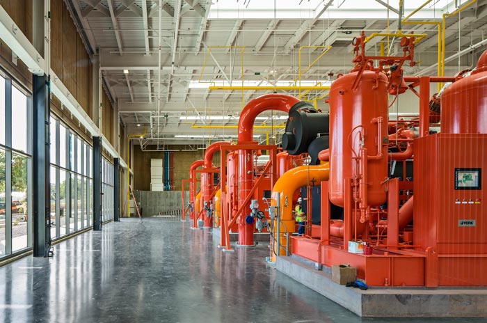 能源廠房廠區裝修設計樓梯案例效果圖