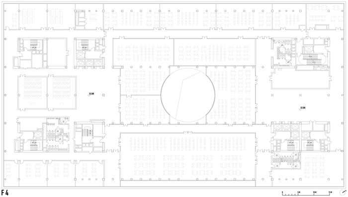 天津濱海圖書館四層平面圖