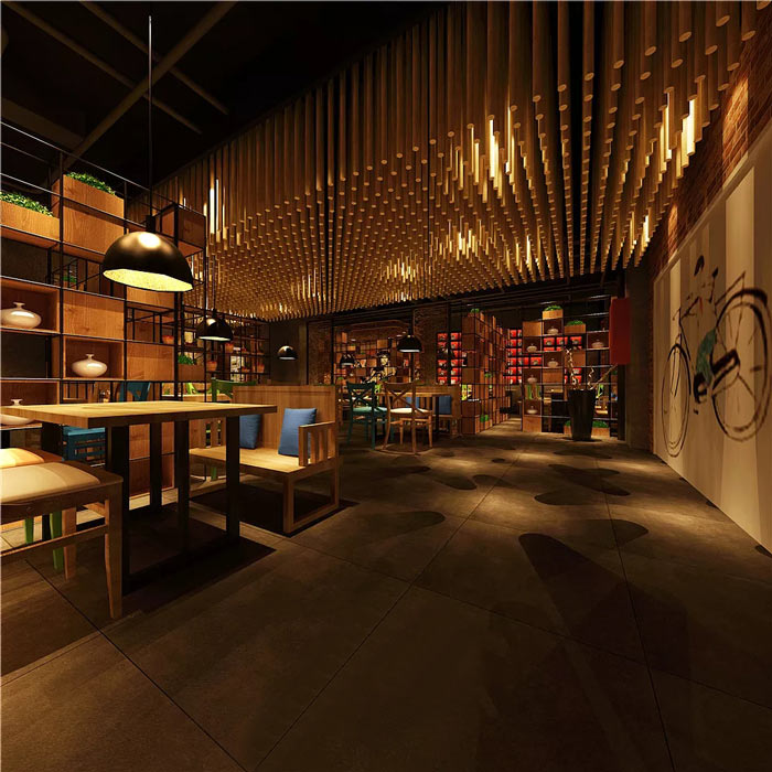 7080主題餐廳就餐區裝修設計效果圖