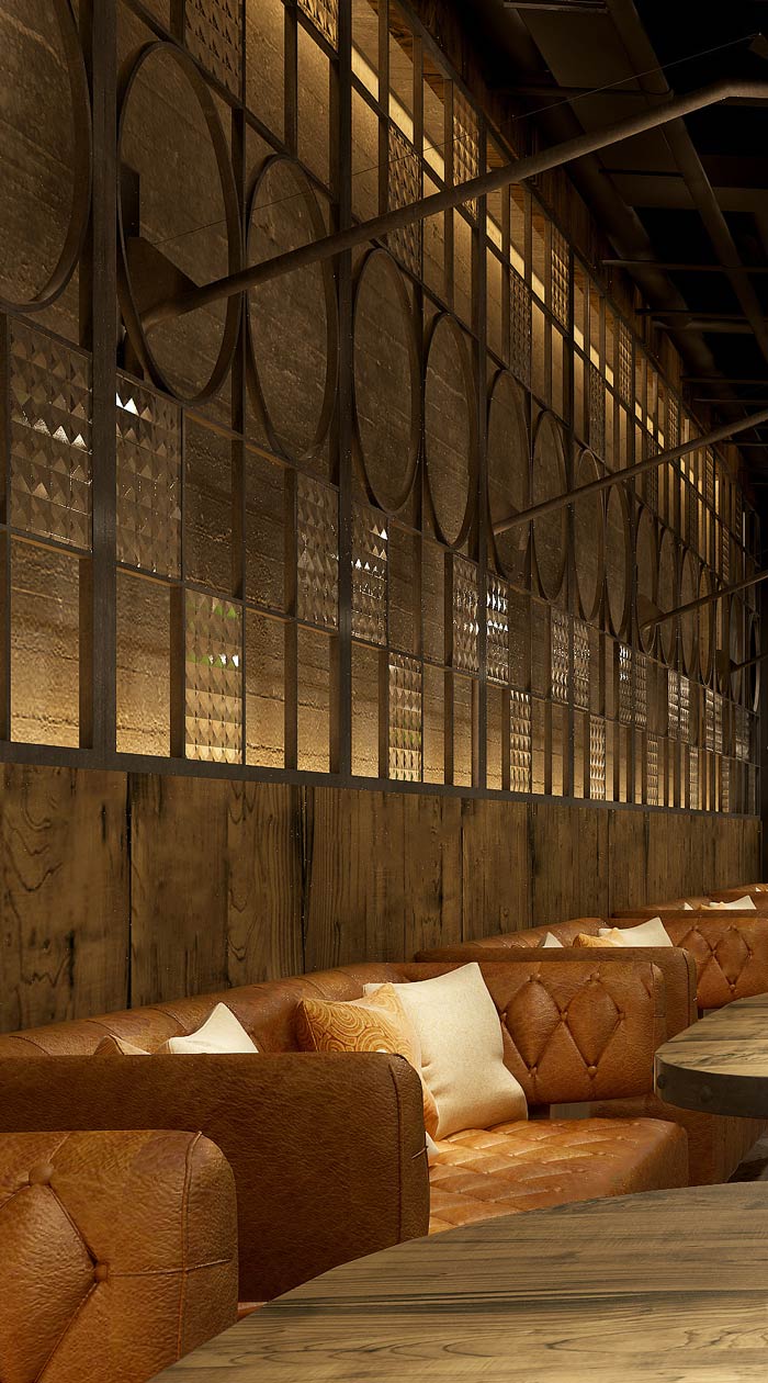 韓式主題餐廳沙發(fā)裝修設(shè)計效果圖