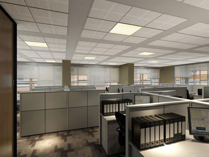 科技園區辦公樓辦公區裝修設計效果圖