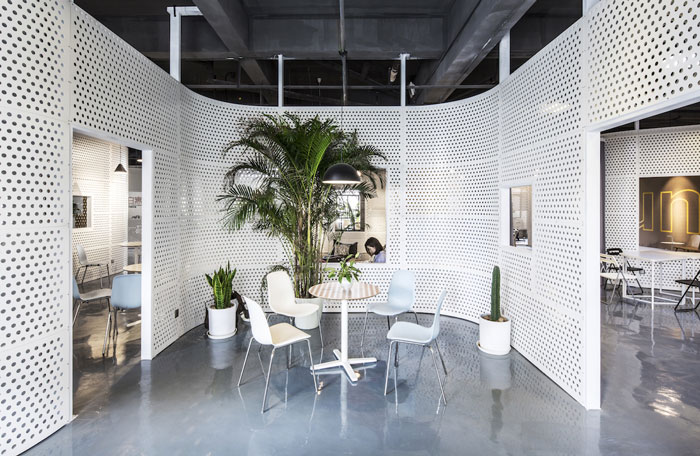 800平方辦公室交流區裝修設計效果圖