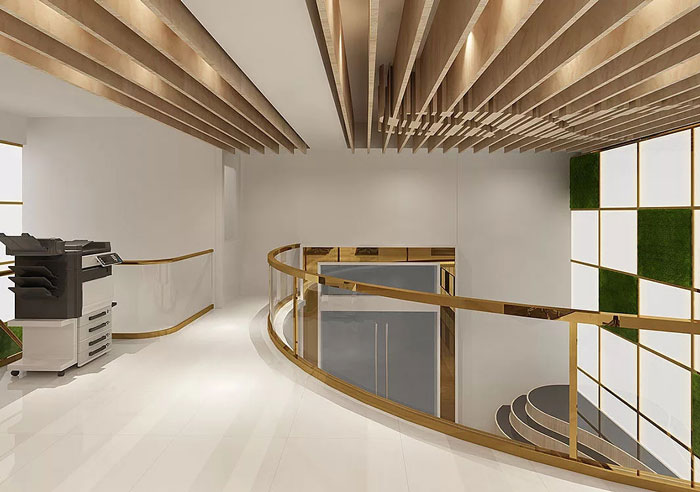 時尚辦公室二樓裝修設計效果圖