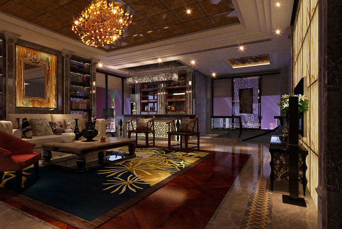 集團(tuán)公司辦公室酒吧裝修設(shè)計效果圖