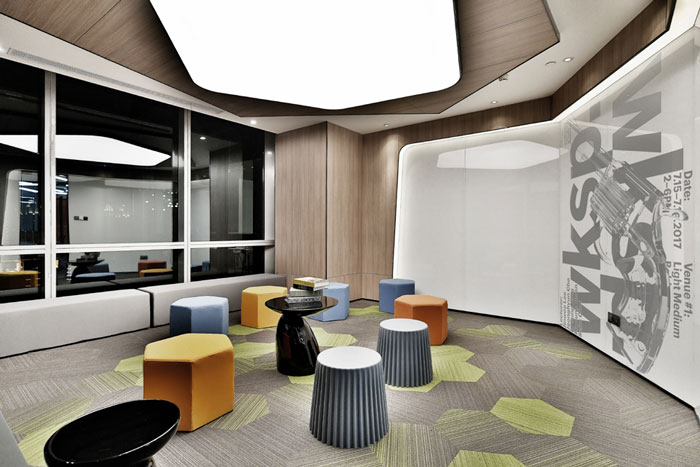 聯合辦公大樓閱讀區裝修設計效果圖