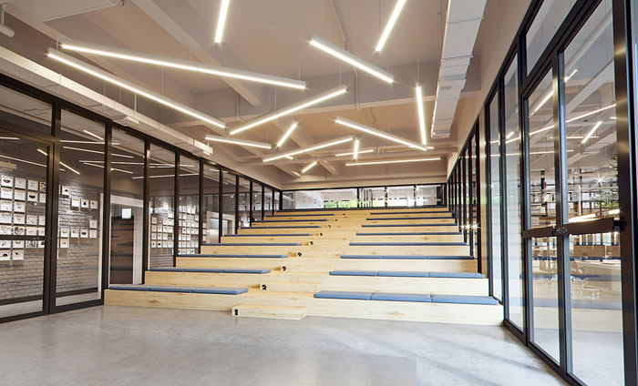 家居公司辦公室培訓區裝修設計效果圖