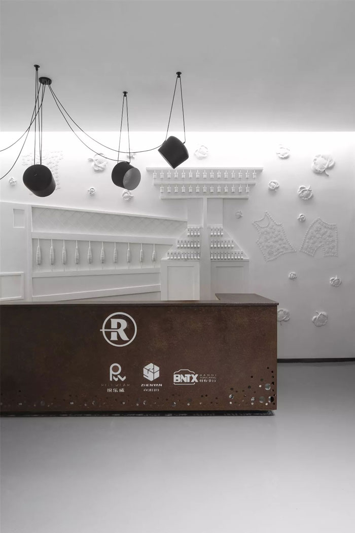 子公司辦公室前臺細節裝修設計平面圖