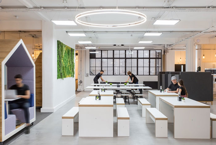 金融科技公司辦公室辦公區(qū)裝修設計效果圖