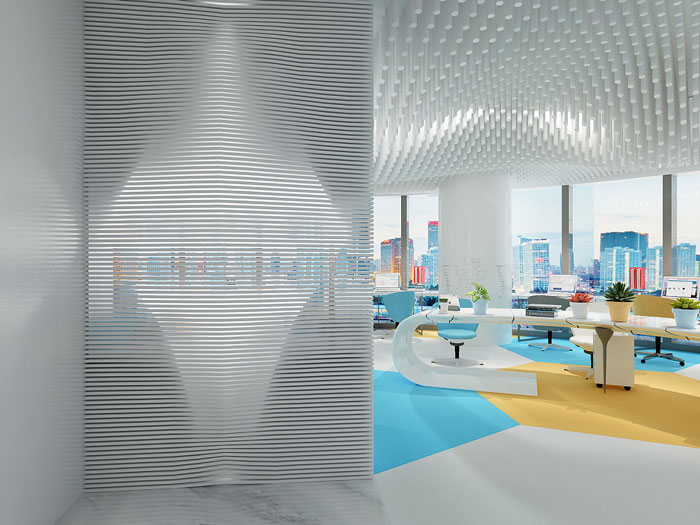 集團辦公室辦公區(qū)裝修設(shè)計效果圖