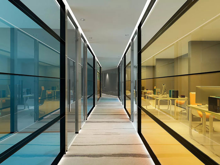 集團辦公室過道裝修設(shè)計效果圖