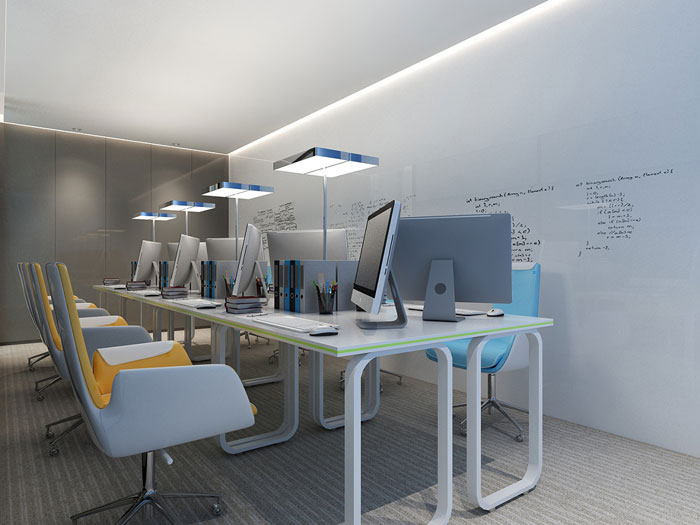 集團辦公室財務(wù)室裝修設(shè)計效果圖