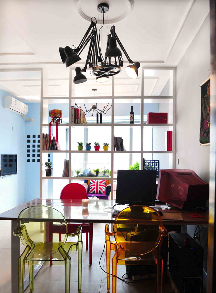 45平米小辦公室辦公區(qū)裝修設計效果圖