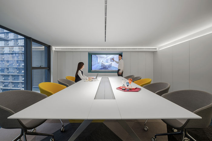 總部辦公室會議室裝修設計效果圖