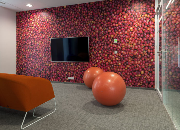 涂料公司辦公室休息區裝修設計效果圖