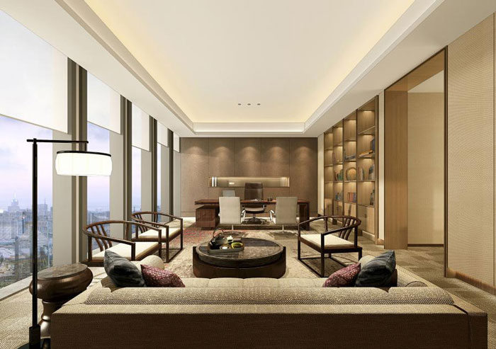 杭州蕭山總經理辦公室裝修設計效果圖