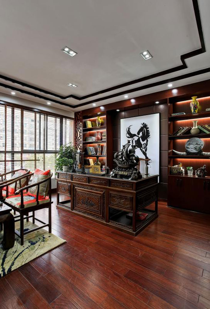 杭州閑林董事長辦公室裝修設計方案