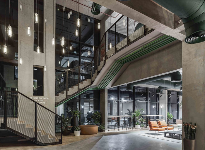 管道公司辦公室負一樓裝修設(shè)計效果圖