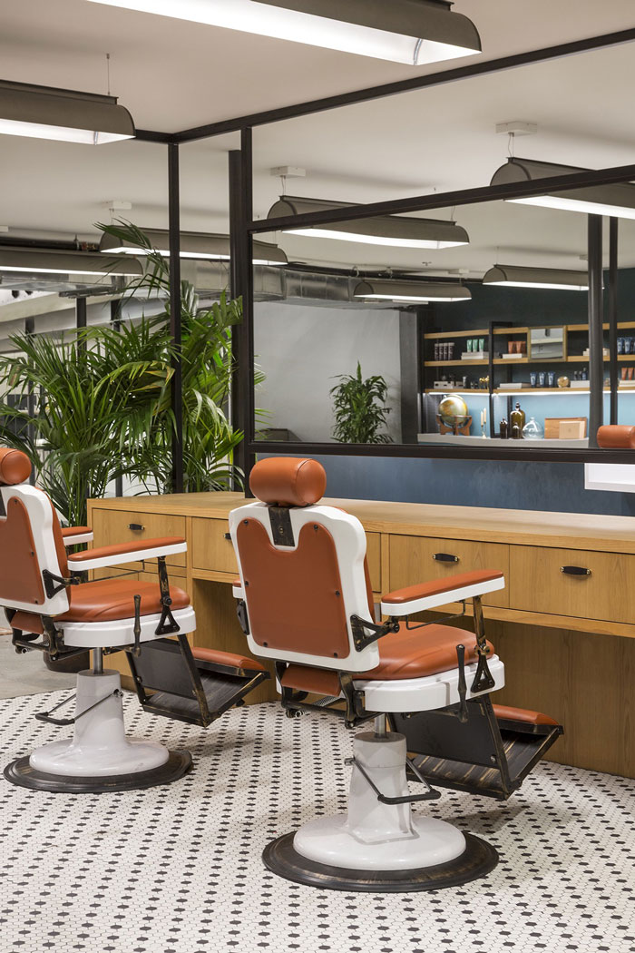 4000平方辦公室理發室裝修設計效果圖