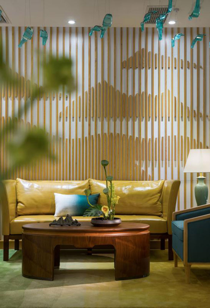 杭州近江辦公室前臺裝飾裝修設計方案