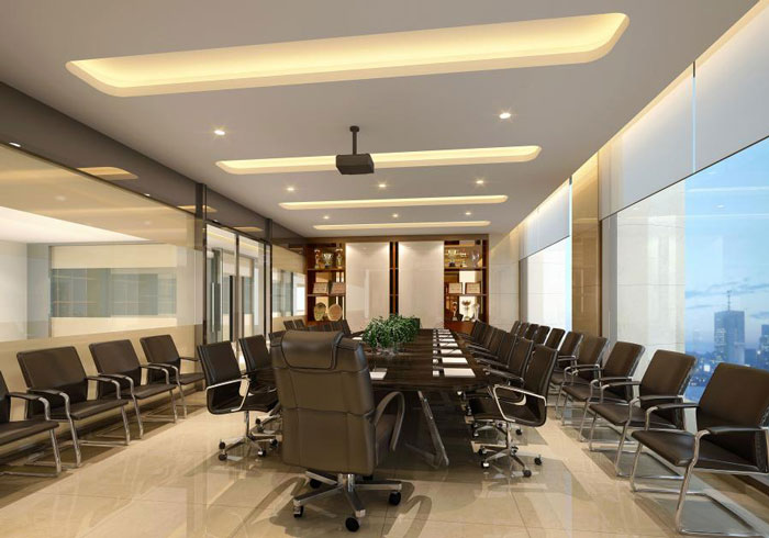 杭州富陽辦公室會議室裝修設計效果圖