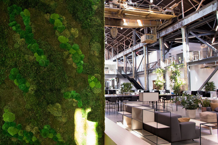 工廠辦公樓進門區裝修設計效果圖