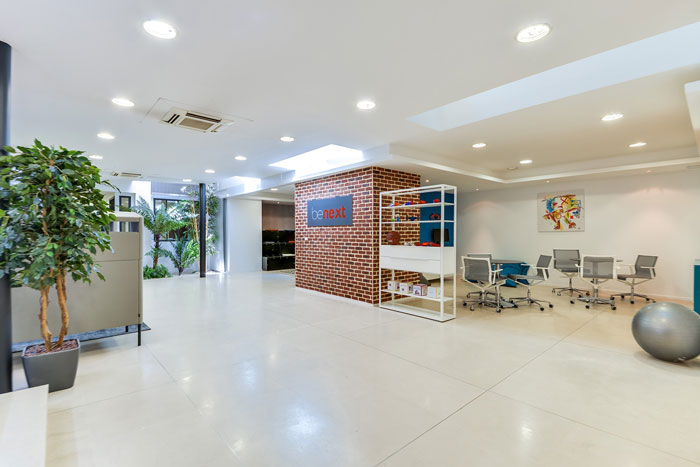 兩層550平方辦公室交流區裝修設計效果圖