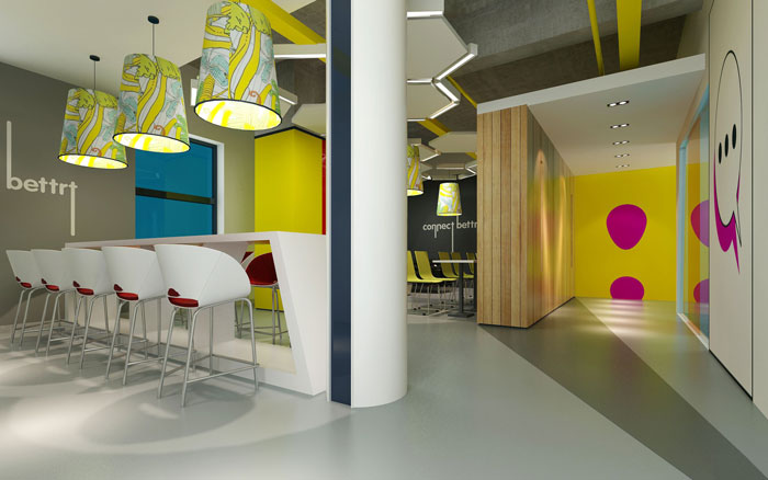 新公司辦公室吧臺裝修設計效果圖