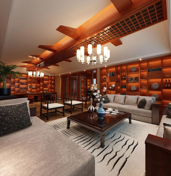 古典董事長辦公室裝修設計效果圖