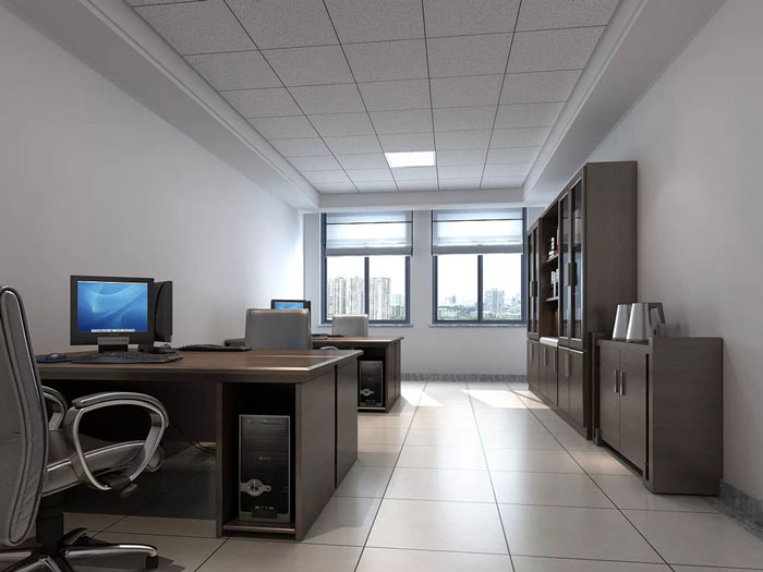 辦公室辦公區中式裝修效果圖